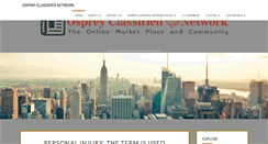 Desktop Screenshot of ospreyclassifiednetwork.com